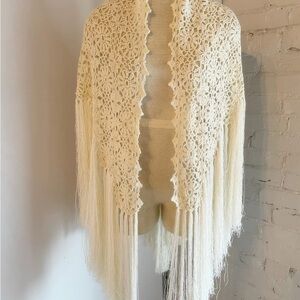 Saks Fifth Avenue Fringe Shawl